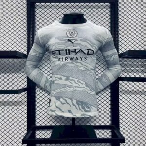 Maillot Homme Manchester City 2024/25 Manches Longues Version Joueuron