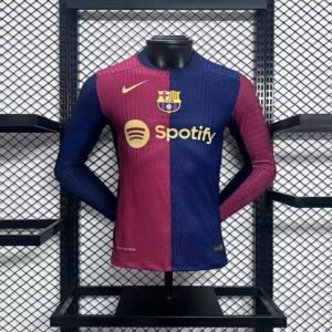 Maillot Homme Barcelona 2024/25 Domicile Manches Longues Version Joueur