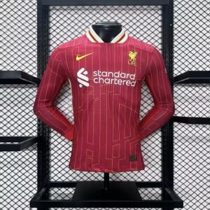 Maillot Homme Liverpool 2024/25 Domicile Manches Longues Version Joueur