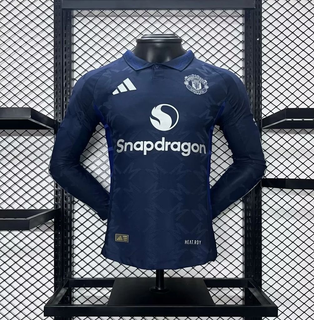 Maillot Homme Manchester United 2024/25 Extérieur Manches Longues Version Joueur