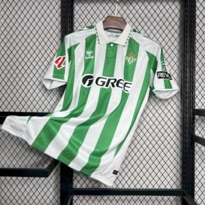 Maillot Homme Real Betis 2024/25 With Sponsors And Patch Domicile