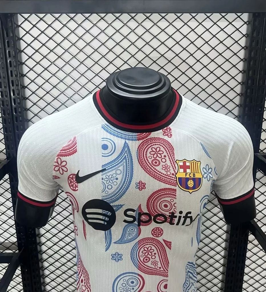 Maillot Homme Barcelona 2024/25 White Version Joueur – Image 3