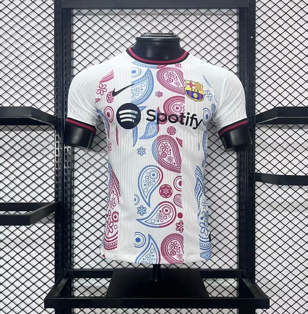Maillot Homme Barcelona 2024/25 White Version Joueur
