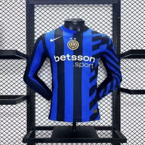 Maillot Homme Inter Milan 2024/25 Domicile Manches Longues Version Joueur