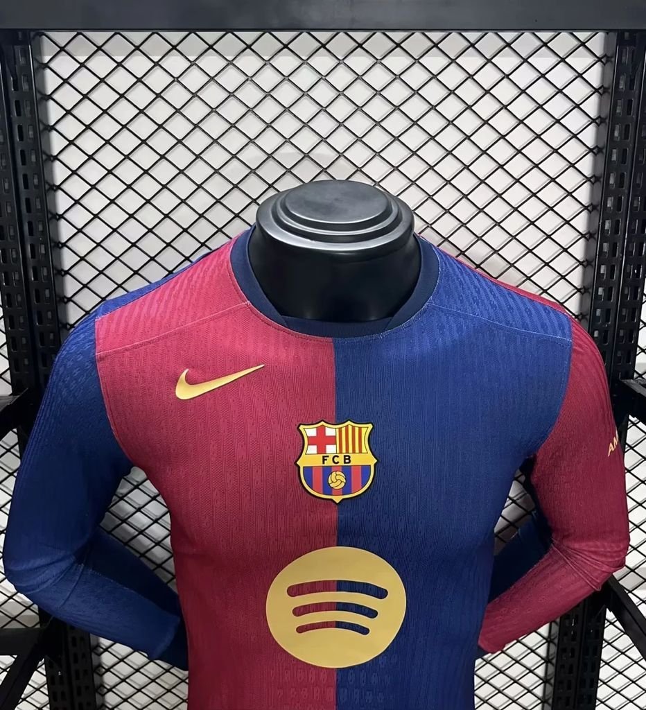 Maillot Homme Barcelona 2024/25 Domicile Manches Longues Version Joueur – Image 3