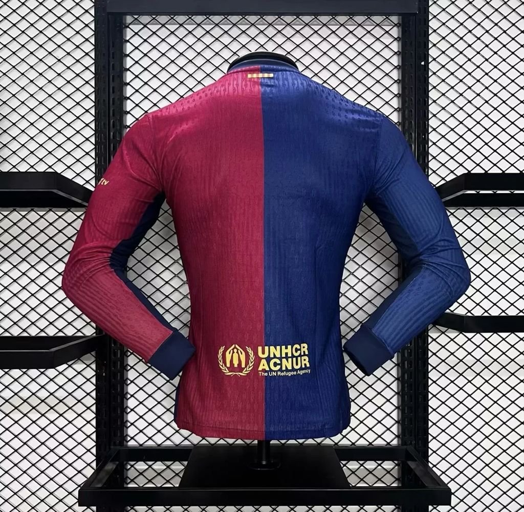 Maillot Homme Barcelona 2024/25 Domicile Manches Longues Version Joueur – Image 2