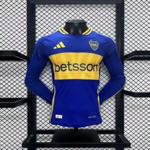 Maillot Homme Boca Juniors 2024/25 Domicile Manches Longues Version Joueur