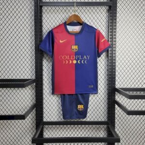Kit Enfant Barcelona 2024/25 Local Sponsor Coldplay Kit