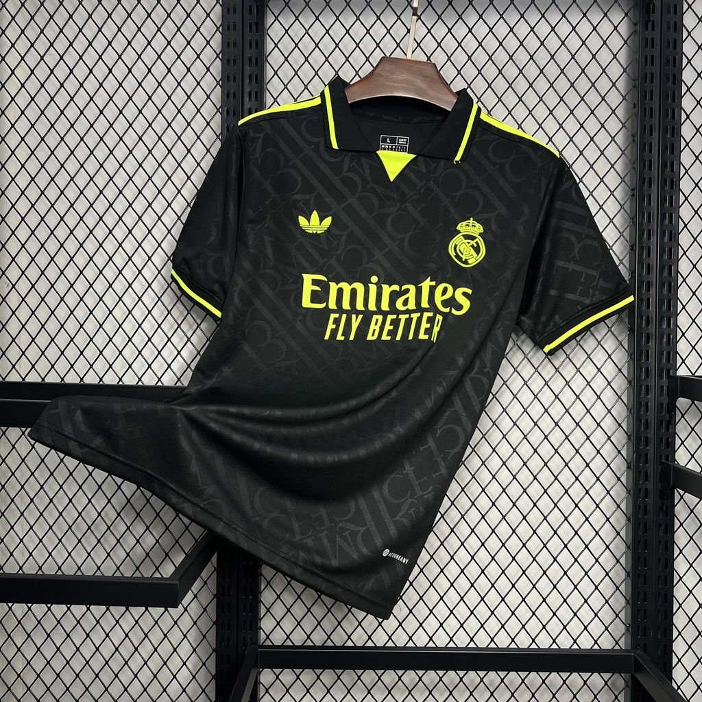 Maillot Homme Real Madrid 2024/25 X BLACK AND NEON UNIQUE