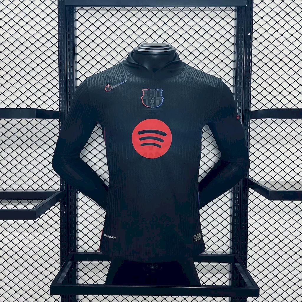 Maillot Homme Barcelona 2024/25 Extérieur Manches Longues Version Joueur