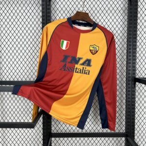Retro AS Roma 2001/02 Home Long Sleeve