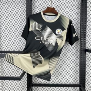 Maillot Homme Manchester City 2025/26 Black and yellow concept version