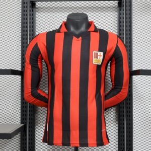 Maillot Homme AC Milan 2024/25 125th Anniversaire Edition Retro Manches Longues Version Joueur