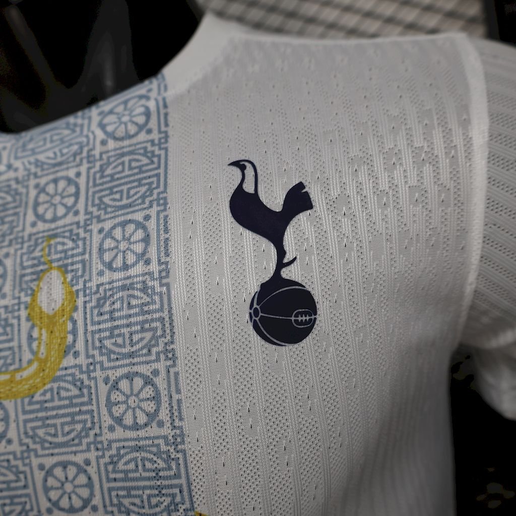 Maillot Homme Tottenham Hotspur 2025/26 White Gold Snake Edition Version Joueur – Image 3