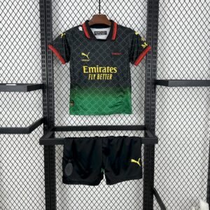 Kit Enfant AC Milan 2025/26 Co-Branded Black Edition Kit