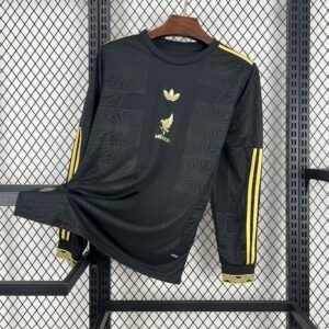 Maillot Homme Mexique 2025/26 Gold- Black Manches Longues