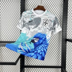 Maillot Homme Brésil 2025/26 White Parrot Edition