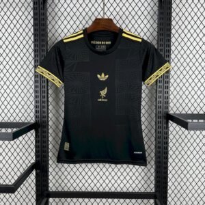 Maillot Femme Mexique 2025/26 Gold- Black