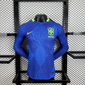 Maillot Homme Brésil 2025/26 Extérieur Manches Longues Version Joueur