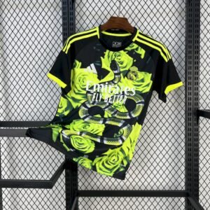 Maillot Homme Real Madrid 2025/26 Green Rose Bamboo Leaf Green
