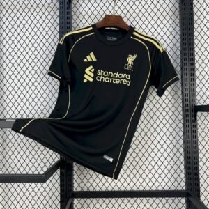 Maillot Homme Liverpool 2025/26 Black Gold Edition