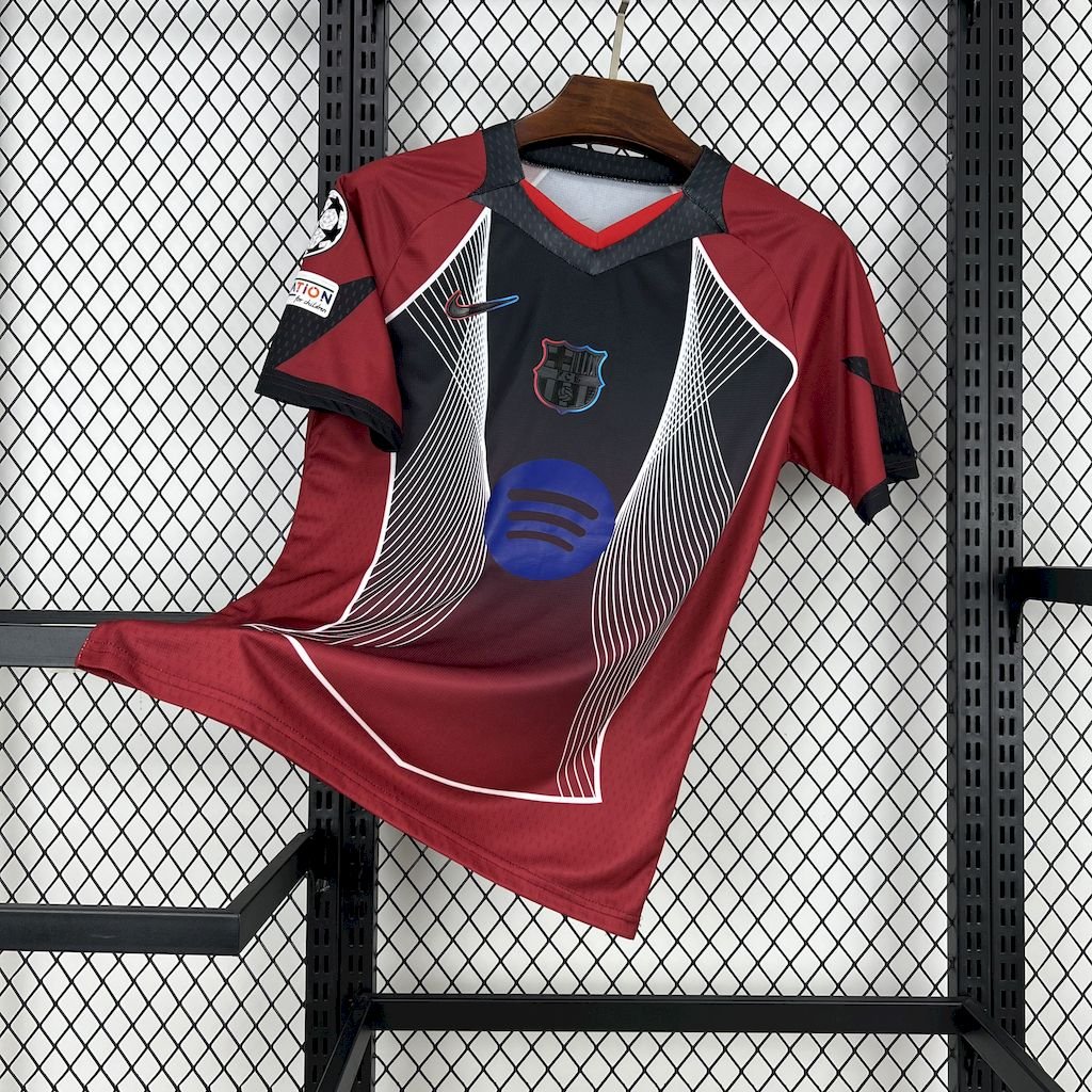 Maillot Homme Barcelona 2025/26 Black and red (With Champions League)