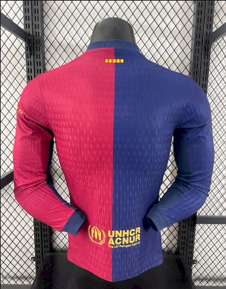 Maillot Homme Barcelona 2024/25 Travis Scott Edition Domicile Manches Longues Version Joueur – Image 2