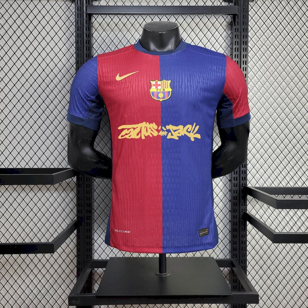 Maillot Homme Barcelona 2024/25 Travis Scott Edition Domicile Version Joueur