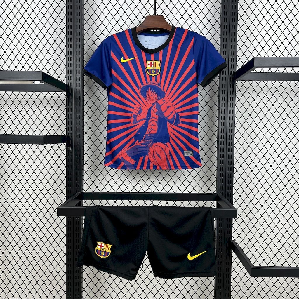 Kit Enfant Barcelona 2025/26 ワンピース-モンキー・D・ルフィ Kit