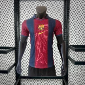Maillot Homme Barcelona 2000/01 Domicile Retro Skeleton Version Joueur