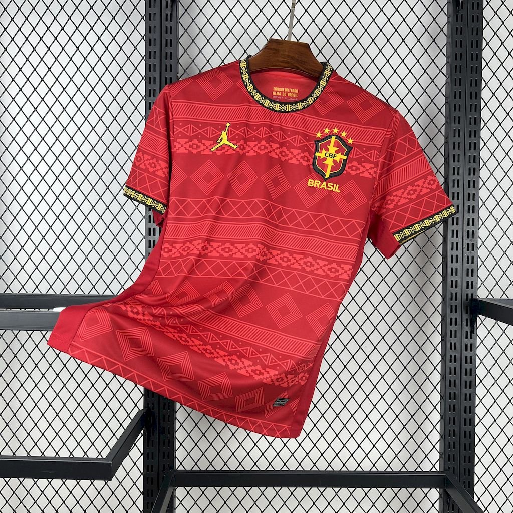 Maillot Homme Brésil 2025/26 Jordanie Red