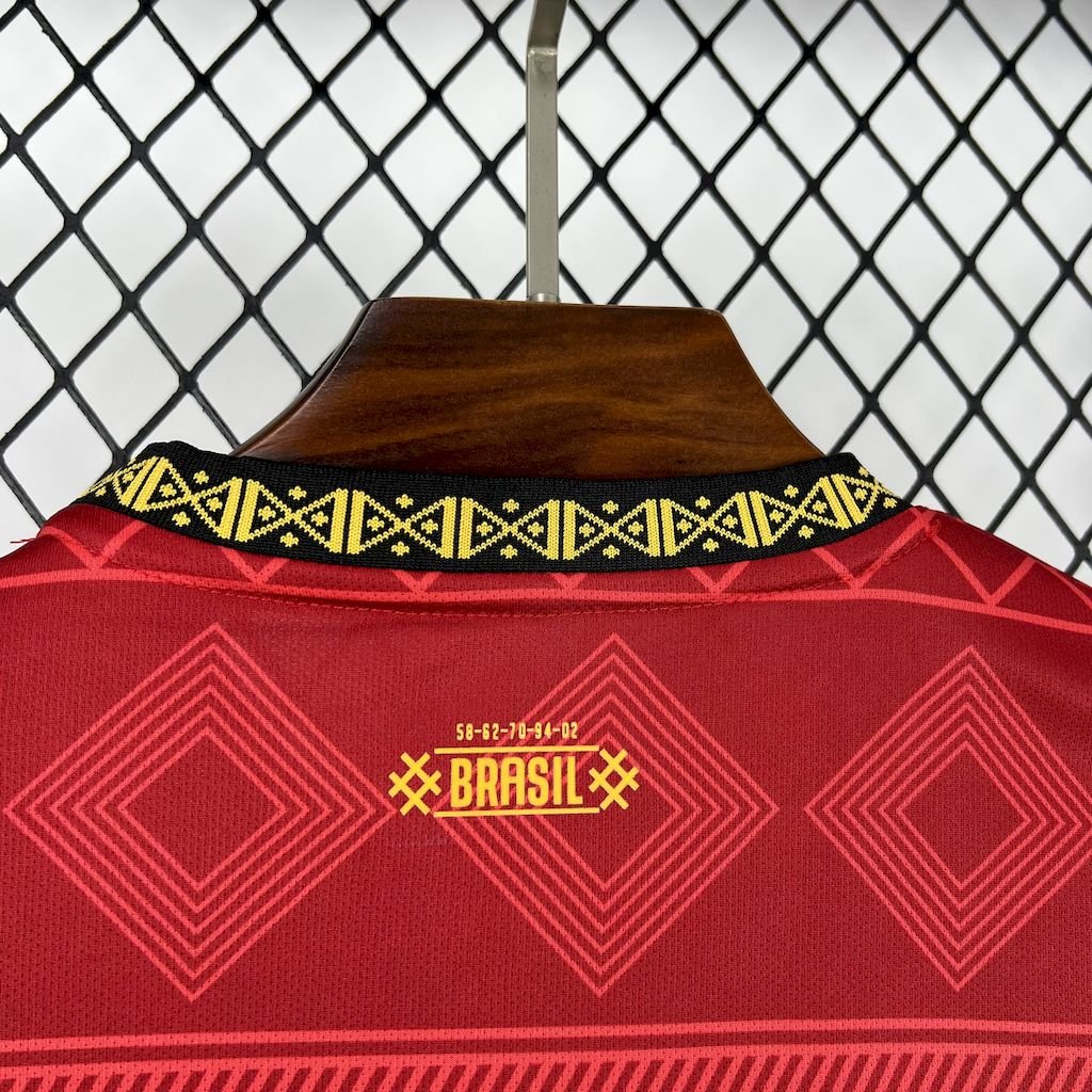 Maillot Homme Brésil 2025/26 Jordanie Red – Image 3