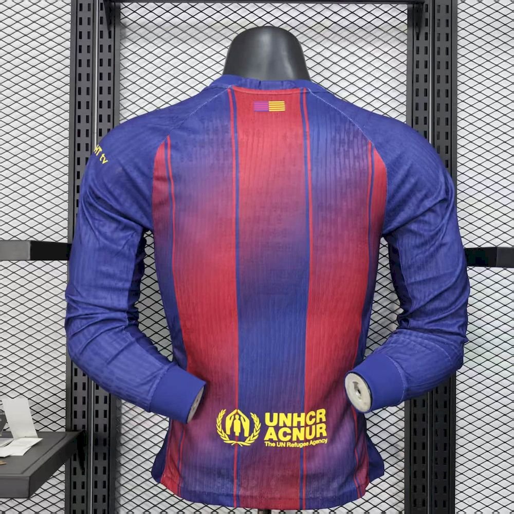 Maillot Homme Barcelona 2025/26 Domicile Manches Longues Version Joueur – Image 2