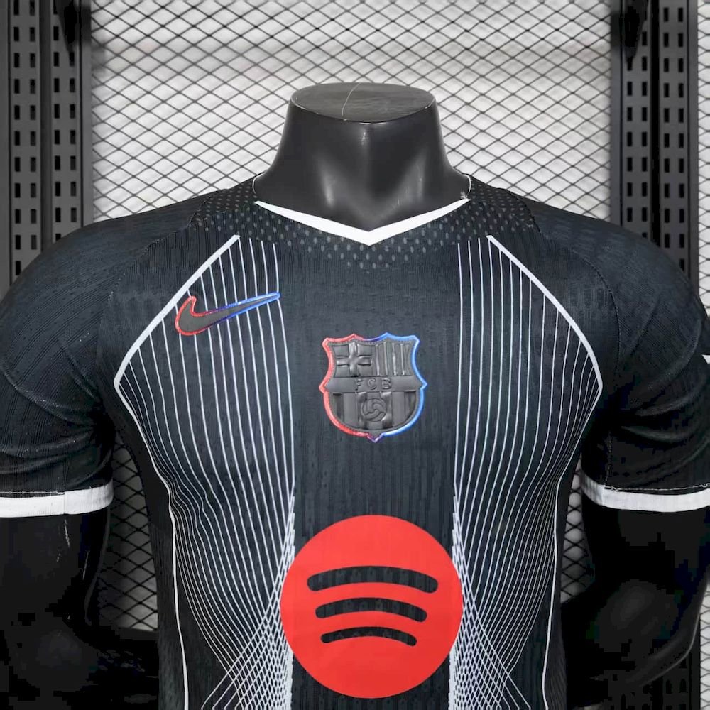 Maillot Homme Barcelona 2025/26 Black Version Joueur – Image 3