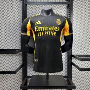 Maillot Homme Real Madrid 2025/26 Black EJersey Version Joueur