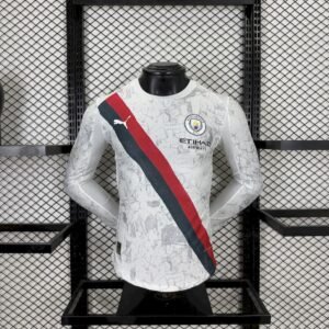 Maillot Homme Manchester City x KIDSUPER 2025/26 Manches Longues Version Joueur