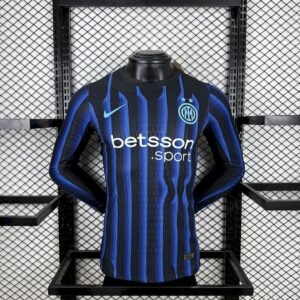 Maillot Homme Inter Milan 2025/26 Domicile Manches Longues Version Joueur