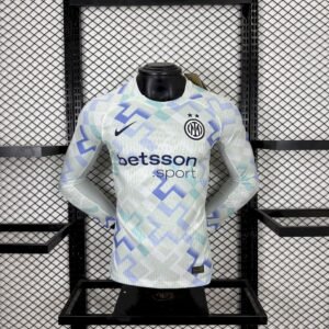 Maillot Homme Inter Milan 2025/26 Extérieur Manches Longues Version Joueur