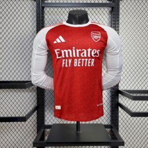 Maillot Homme Arsenal 2025/26 Domicile Manches Longues Version Joueur