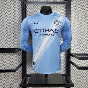 Maillot Homme Manchester City 2025/26 Domicile Manches Longues Version Joueur