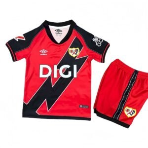 Kit Enfant Rayo Vallecano 2025/26 Extérieur