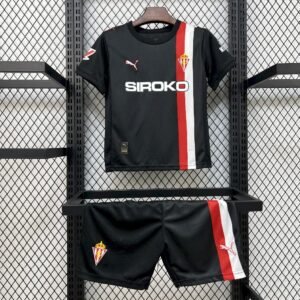 Kit Enfant Sporting de Gijón 2025/26 Extérieur