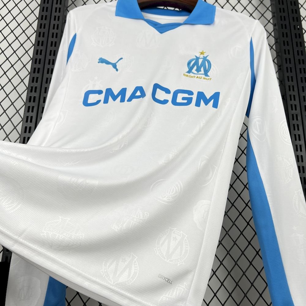 Maillot Homme Olympique Marseille 2025/26 Domicile Manches Longues – Image 3