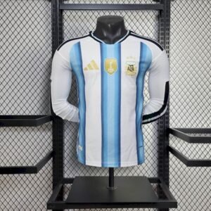 Maillot Homme Argentina 2026 Coupe du Monde Home Long Sleeve Player Version
