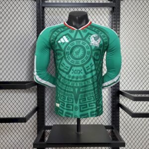 Maillot Homme Mexique 2026 Coupe du Monde Domicile Manches Longues Version Joueur