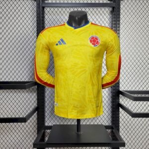 Maillot Homme Colombie 2026 Coupe du Monde Domicile Manches Longues Version Joueur