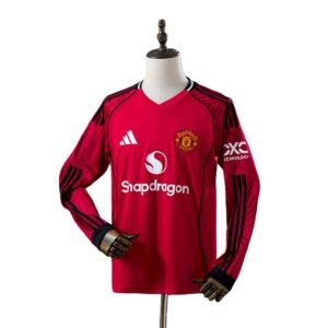 Maillot Homme Manchester United 2025/26 Domicile Manches Longues