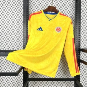 Maillot Homme Colombie 2026 Coupe du Monde Domicile Manches Longues