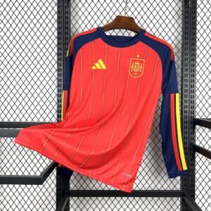 Maillot Homme Espagne 2026 Coupe du Monde Domicile Manches Longues