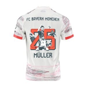 Maillot Homme Bayern Munich Müller#25 2025/26 Extérieur